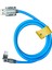 3802 120W 6A MAVİ RENK TYPE C to USB 180 DERECE DÖNER BAŞLI IŞIKLI ŞARJ VE DATA KABLOSU 5
