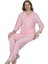 Kadın Süet Gömlek Yaka Kadın Pijama Takım 13633 1