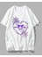 Y2K Kuromi Tech Sanrio Beyaz Oversize Kısa Kollu Unisex T-Shirt 3