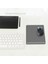 Cam Mouse Pad | Cam Masa Matı | Düz Renk - Gri | Small | 18CM x 22CM 1
