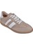Bağcıklı Kadın Spor Ayakkabı Sneaker EN-4573 Bej 1