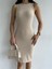Fitilli Basic Elbise Bej 1
