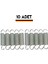 Fırınlanmış Sıkı Sargılı Step Trambolin Yayı 8,5 cm - 10 Adet 2