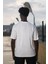 Bisiklet Yaka Havlu Kumaş Yarı Oversize (Hafif Geniş Model) T-Shirt 4