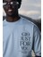 Bisiklet Yaka %100 Pamuklu Baskılı Oversize (Geniş Model) T-Shirt 4