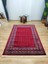 Trendy Carpet Trendycarpet Bambu Dokusunda Etnik Desenli Halı Salon Oturma Odası Antialerjik Bordo 3990 5