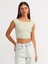 20869 Kayık Yaka Crop Top-Mint 1