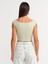 20869 Kayık Yaka Crop Top-Mint 2