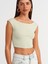 20869 Kayık Yaka Crop Top-Mint 3