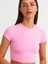 30936 Vücuda Oturan Crop Top-Pembe 4