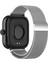 Xiaomi Redmi Watch 4 ile Uyumlu Kordon Mıknatıslı Metal Hasır Kordon Kayış 5