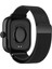 Xiaomi Redmi Watch 4 ile Uyumlu Kordon Mıknatıslı Metal Hasır Kordon Kayış 5