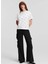 Yuvarlak Yaka Baskılı Beyaz Kadın T-Shirt 240W1704 1
