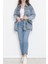 Oversize Kot Ceket Buzmavi1 - 10002.1778. 2