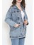 Oversize Kot Ceket Buzmavi1 - 10002.1778. 3
