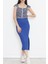 Fermuarlı Crop Bluz Maviçiçekli - 18473.1153. 5