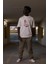 Bisiklet Yaka %100 Pamuklu Önü Baskılı Oversize (Geniş Model) T-Shirt 2