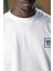 Bisiklet Yaka %100 Pamuklu Küçük Baskılı Oversize (Geniş Model) T-Shirt 5
