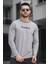 Legend Yakası Baskılı Slim Fit Likralı Sıfır Yaka Erkek Sweatshirt 1