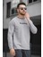 Legend Yakası Baskılı Slim Fit Likralı Sıfır Yaka Erkek Sweatshirt 3