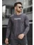 Legend Yakası Baskılı Slim Fit Likralı Sıfır Yaka Erkek Sweatshirt 1