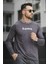 Legend Yakası Baskılı Slim Fit Likralı Sıfır Yaka Erkek Sweatshirt 2
