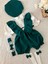 Kız Çocuk Bebek Şortlu Takım Şapka Bandana Gömlek Askılı Şort Salopet Çorap Set 2