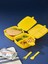 Kilit Kapaklı 2 Katlı 4 Bölmeli Kaşık ve Çatallı Kare Lunch Box & Beslenme Kutusu 3