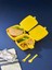 Kilit Kapaklı 2 Katlı 4 Bölmeli Kaşık ve Çatallı Kare Lunch Box & Beslenme Kutusu 5