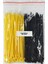 Plastik Kablo Bağı -SARI+SIYAH-2,5MMX100MM-CIRT KELEPÇE(100 Adet) 1