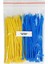 Plastik Kablo Bağı - SARI+MAVI-2,5MMX100MM-CIRT KELEPÇE(100 Adet) 1