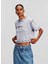 Yuvarlak Yaka Baskılı Gri Kadın T-Shirt 240J1702 1