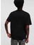 Yuvarlak Yaka Baskılı Siyah Kadın T-Shirt 236J1707 5