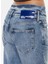 Yüksek Bel Düz Paça Standart Mavi Kadın Denim Pantolon 240J1107 4