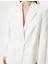 Oversize Blazer Ceket Keten Karışımlı 5