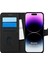 Apple iPhone 14 Pro Max Kılıf Fabric Book Wallet Siyah 1