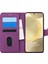 Samsung Galaxy S24 Kılıf Fabric Book Wallet Mor 1
