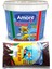 Malawi Ciklet Mix 3kg Kova, Gold Fish Mix Pellet 860GR Poşet Japon Balığı Yemi 1