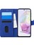 Samsung Galaxy A35 Kılıf Fabric Book Wallet Lacivert 1