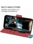 Apple iPhone 14 Plus Kılıf Fabric Book Wallet Kırmızı 3