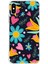 Apple iPhone x ile Uyumlu 1mm Slim Fit Retro Colors 1 Baskılı Şeffaf Silikon Kılıf 1