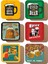 Major Selection Retro Bira Vintage 6lı Ahşap Bardak Altlığı Seti 2