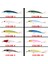 No5 Tarzı .8 cm 7g Minnow Balıkçılık Lures Wobbler Sert Yemler Crankbaits Bas Pike Olta Takımı Için Abs Yapay Cazibesi (Yurt Dışından) 5