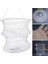 Beyaz Stil 2 Kat Taşınabilir Balık Ağı Kıvrımlı Örgü Kafes Döküm Net Balıkçılık Tuzak Ağ Katlanabilir Balık Ağı Mücadele 33X30 cm (Yurt Dışından) 2
