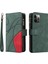 IPhone 12 Için Kılıf Pro Max Iki Renkli Dikiş Dokuz Kart Yuvaları Kickstand (Yurt Dışından) 1