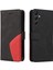 Samsung Galaxy A05S Iki Renkli Dikiş Pu Deri Flip Folio Için Kılıf (Yurt Dışından) 1