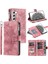 Kırmızı Dikey Çizgili Mikrofiber Astar Pu ile Samsung Galaxy S23 Için Kılıf (Yurt Dışından) 1