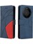 Huawei Mate 60 Pro Iki Renkli Dikiş Kickstand Koruyucu Pu (Yurt Dışından) 2