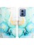Motorola Moto G34 Kickstand Pu Deri Cüzdan Mermer Desen (Yurt Dışından) 1