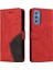 Samsung Galaxy M52 5g Iki Renkli Dikiş Kickstand Koruyucu Pu (Yurt Dışından) 1